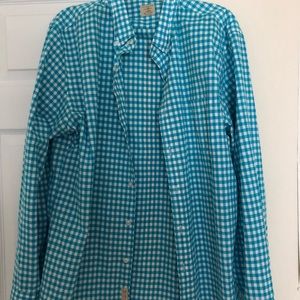J Crew Button Down Teal Colored Shirt